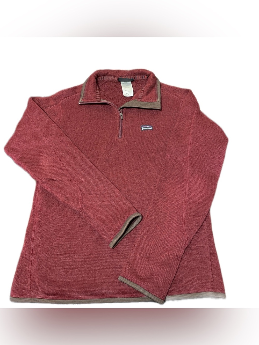 Patagonia Women's Better Sweater 1/4-Zip Maroon Color Size Medium
